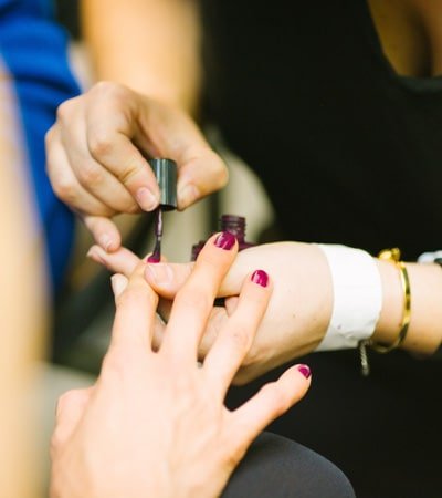 Relaxing skincare massage session